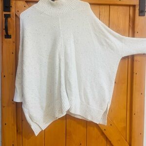 LOFT Cream Turtleneck Sweater